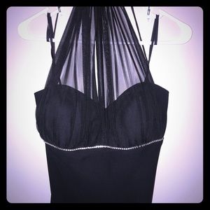 Black dress below the knee